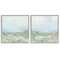Stupell Industries Pastel Abstract Spring Field 2 pc Framed Giclee Wall Art Set Design by June Erica Vess